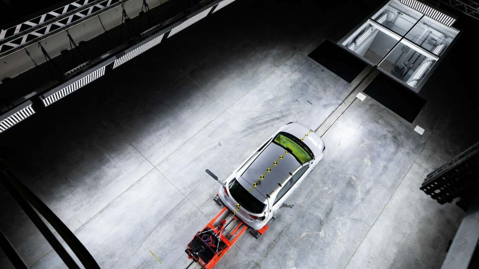 Crash test facility