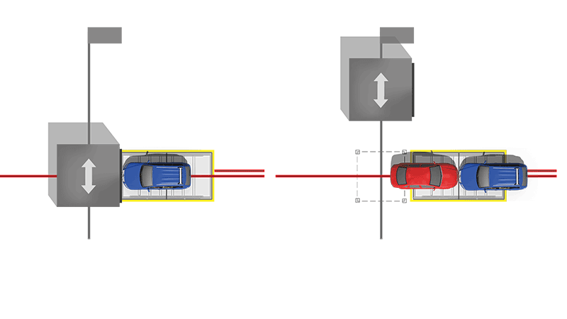 Movable crash block