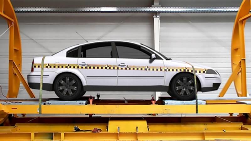 Statischer Rollover Prüfstand